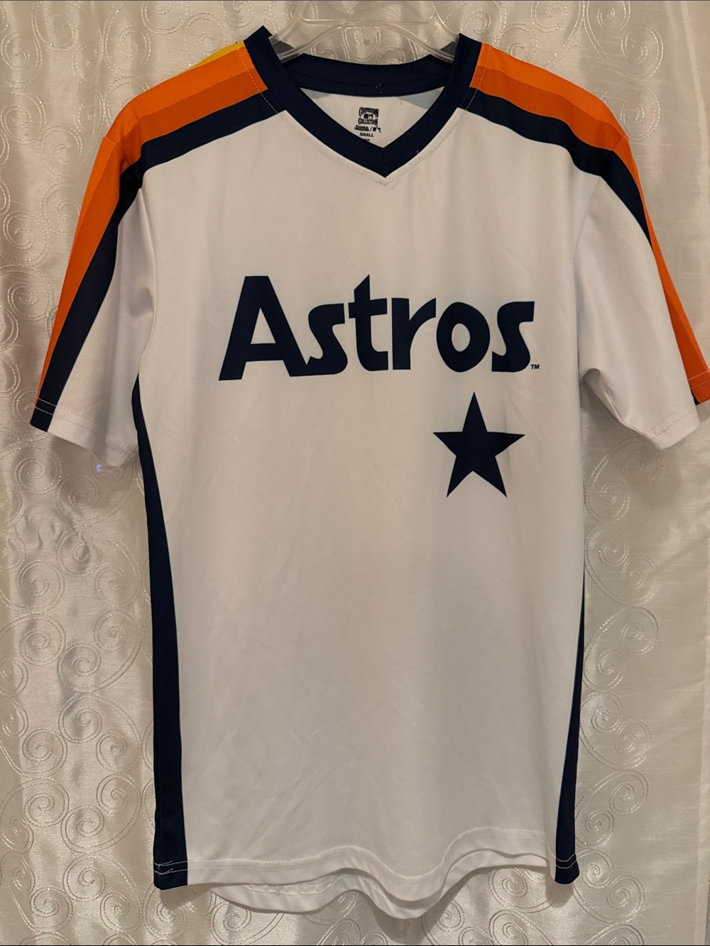 MLB Cooperstown Collection Stitches Houston Astros Jersey Adult Size Small 🔥 B3